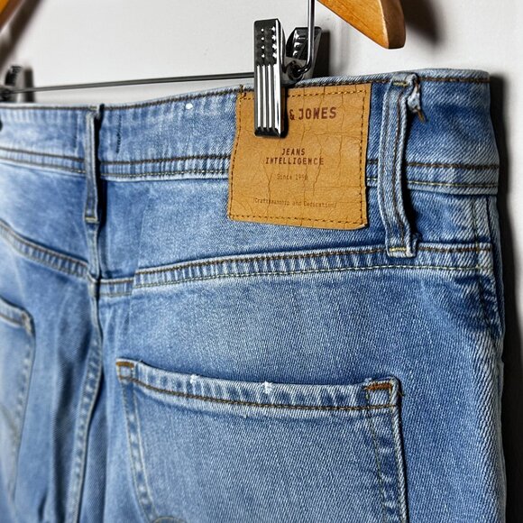 JACK & JONES Slim Fit Distressed Jeans 34 - Picture 5 of 9